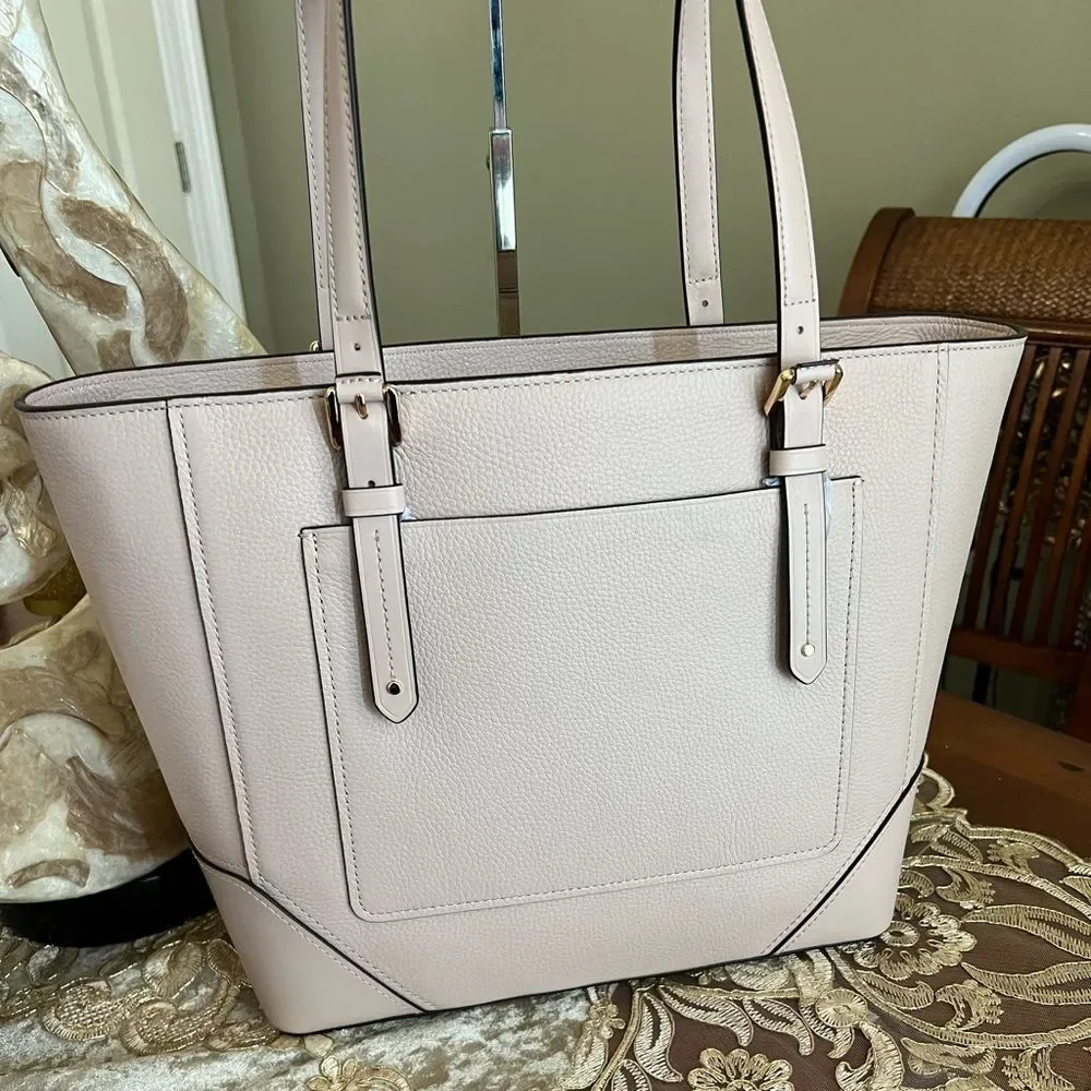 Michael Kors soft pink LG soft leather tote